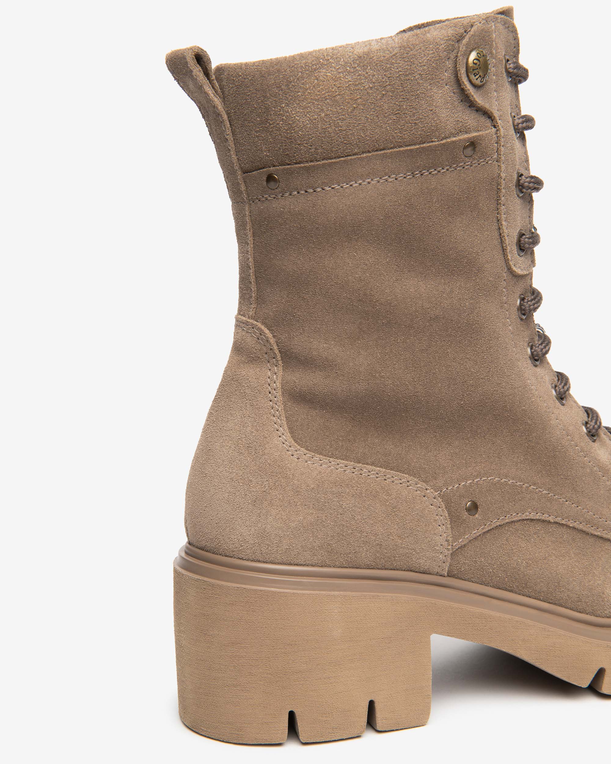 Nero Giardini Combat Boots daim femme talon 60 mm