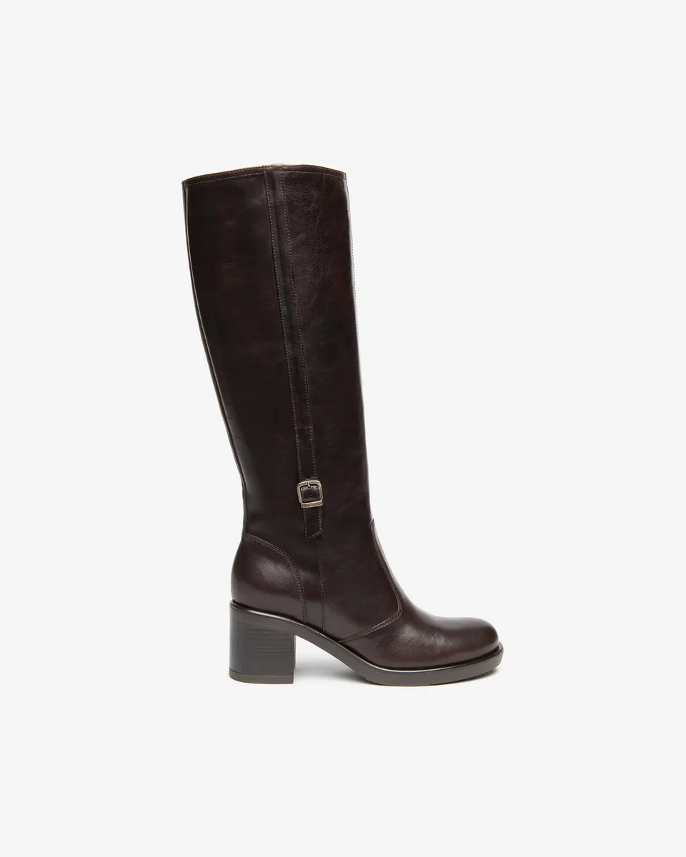 Nero Giardini Boots bottes cuir femme talon 65 mm