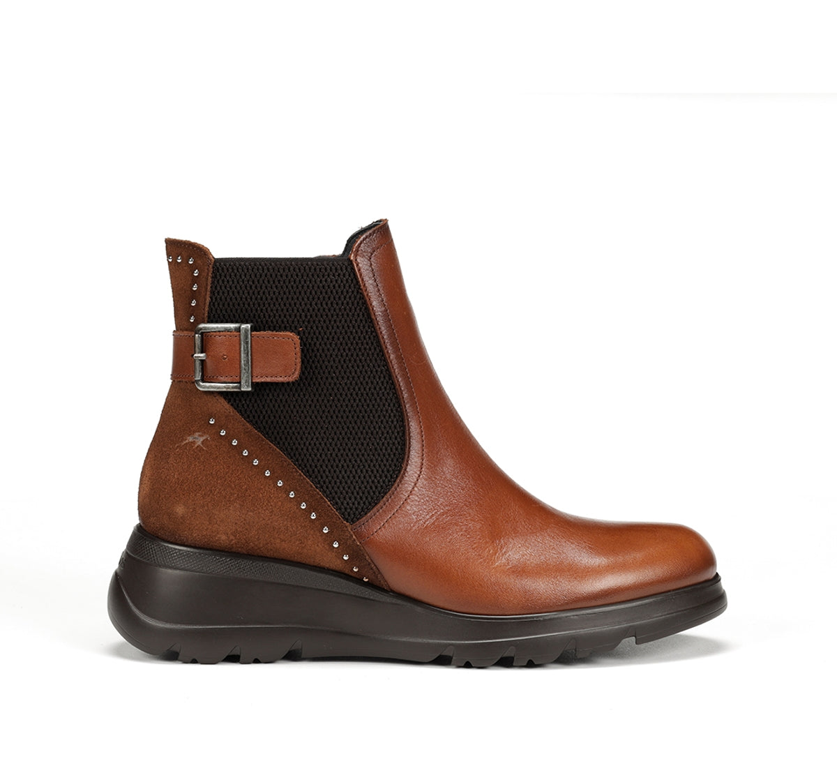 Fluchos Mellea F1529 bottines marron compensées