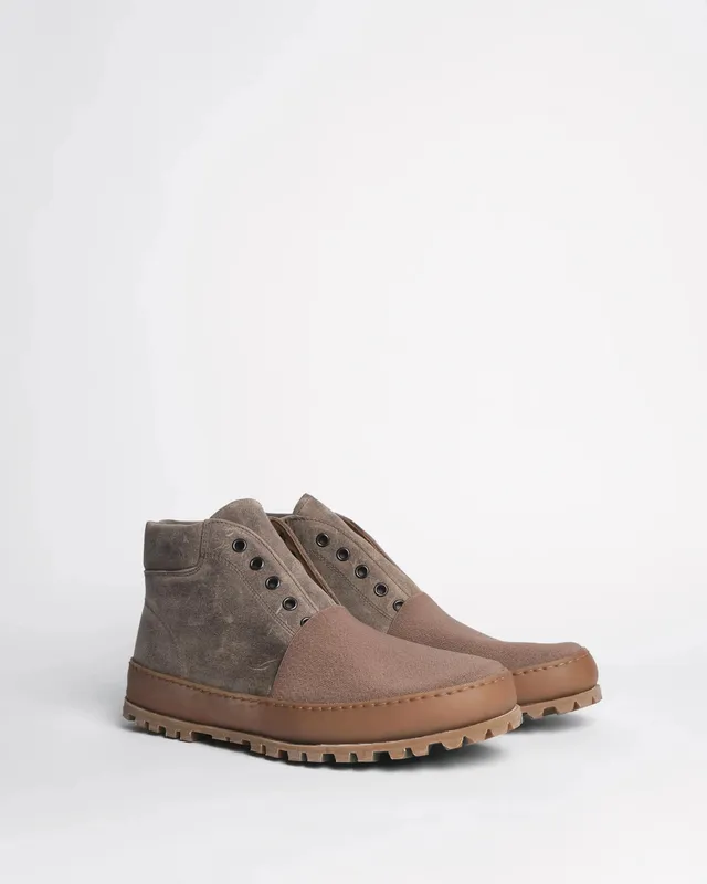 Premiata 009 boots homme daim sans lacets