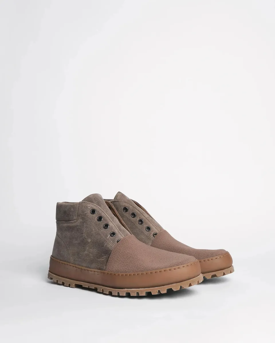 Premiata 009 boots homme daim sans lacets