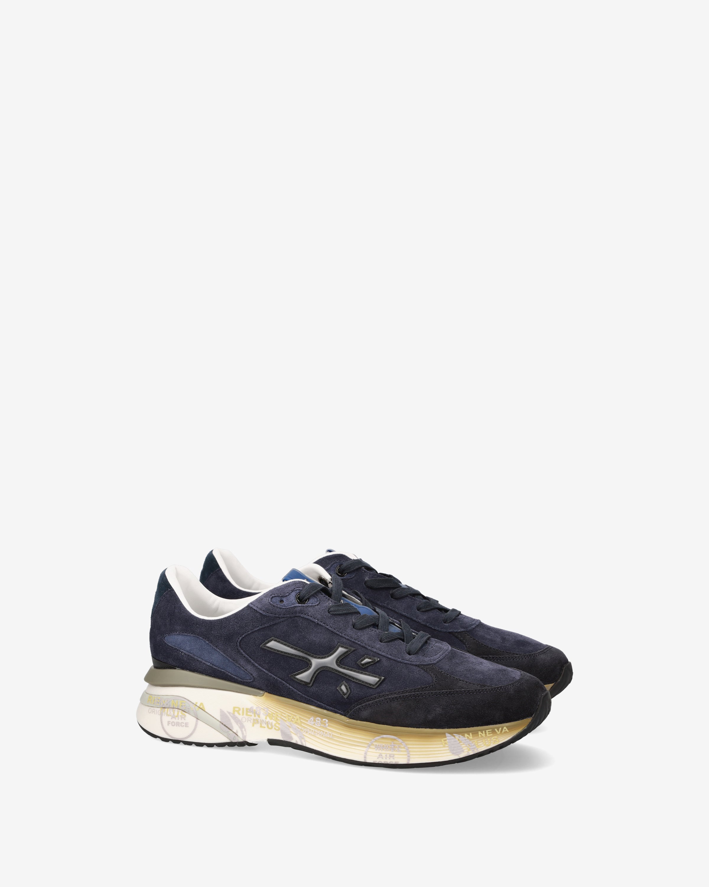Premiata Moerun 7776 sneakers homme bleu mesh