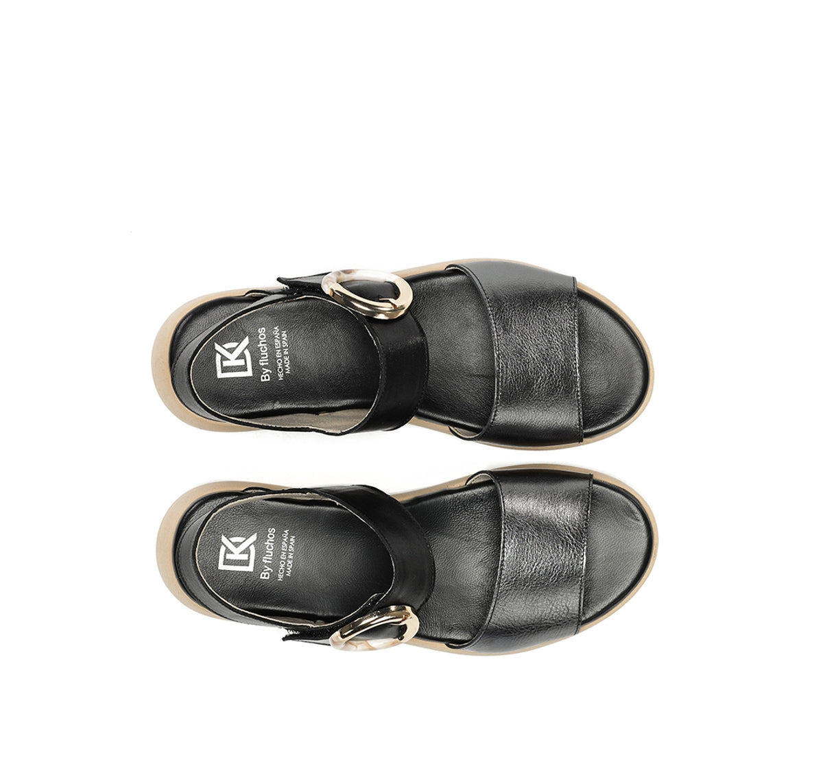 Dorking by Fluchos Gandia D9523 sandale femme noire