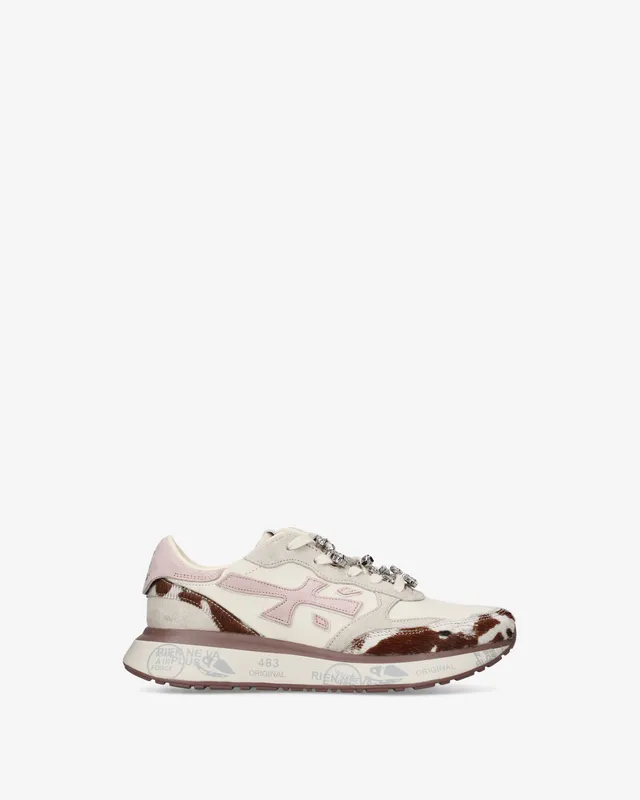 Premiata Lauryn 8456k baskets crème rose