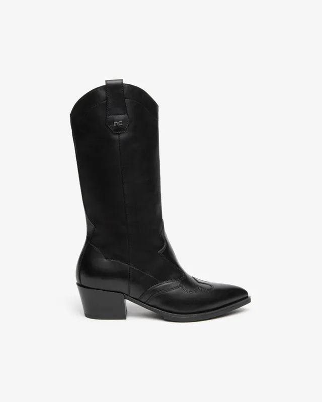 Nero Giardini Boots bottes cuir western femme