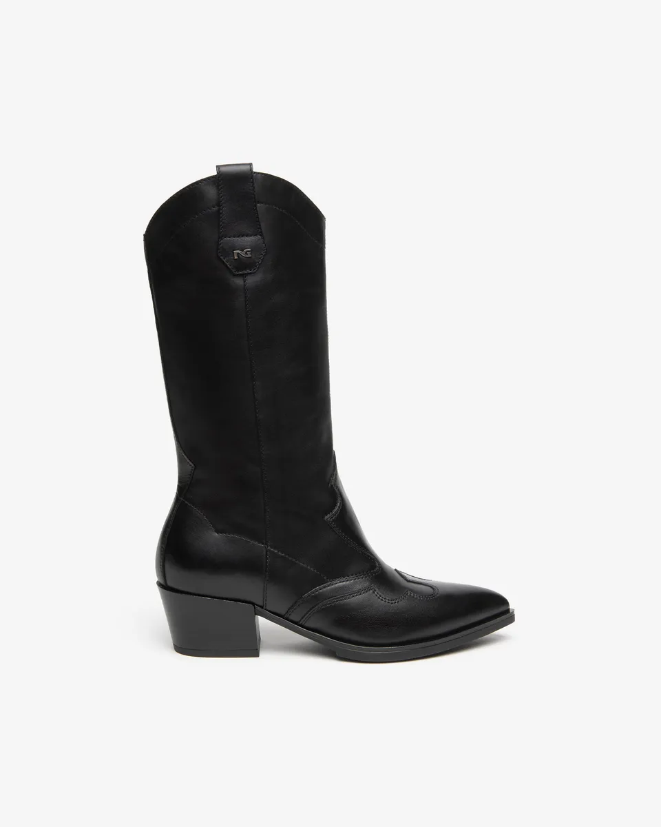 Nero Giardini Boots bottes cuir western femme