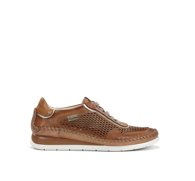 Fluchos Sella F2143 basket femme marron compensée