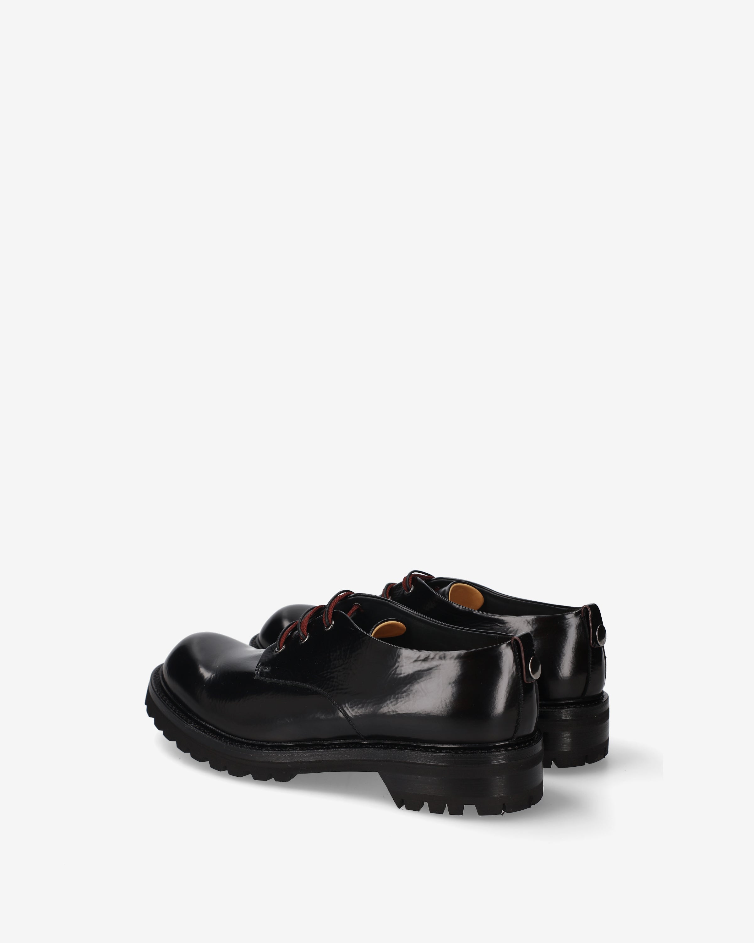 Premiata Derby Platform derbies homme cuir noir vintage