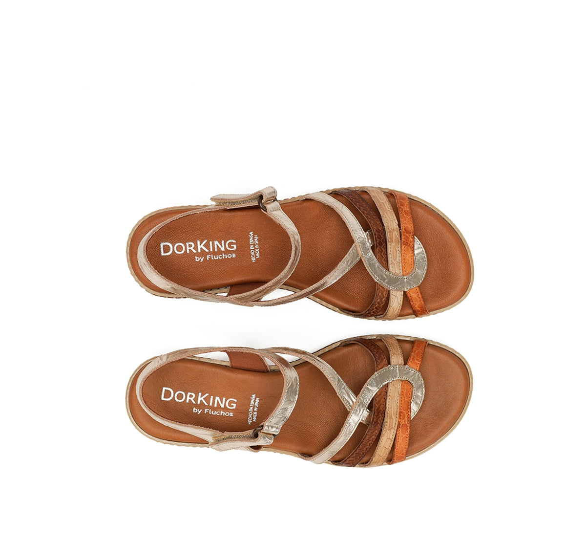 Dorking Espe D9113 sandale femme dorée