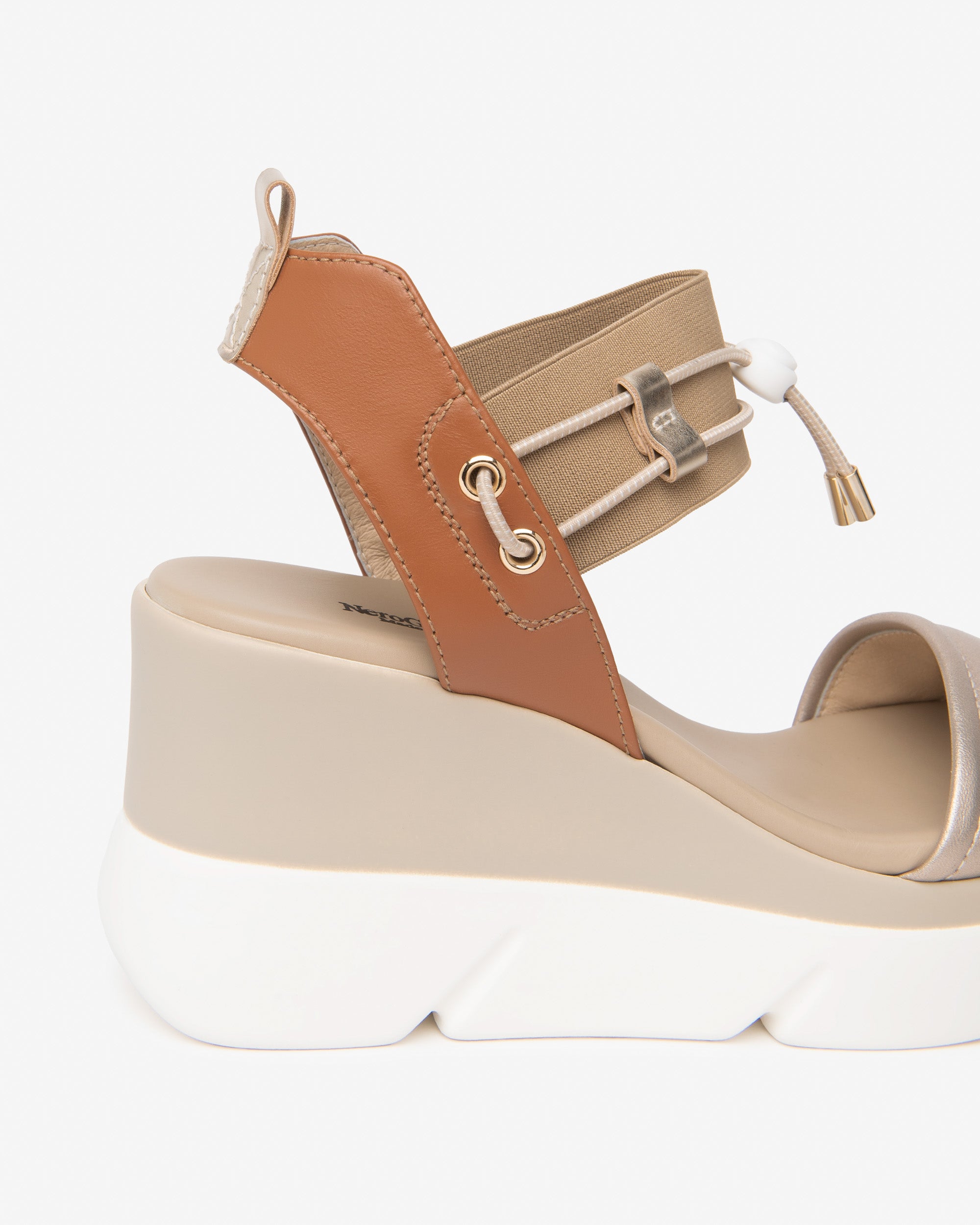 Nero Giardini Sandals sandales cuir tissu femme été