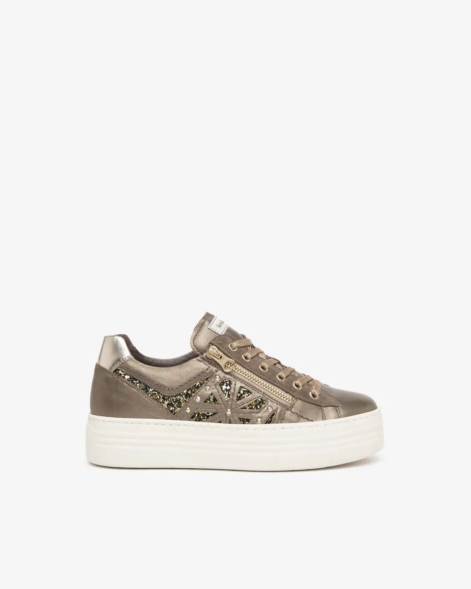 Nero Giardini Sneakers cuir daim tissu femme hiver