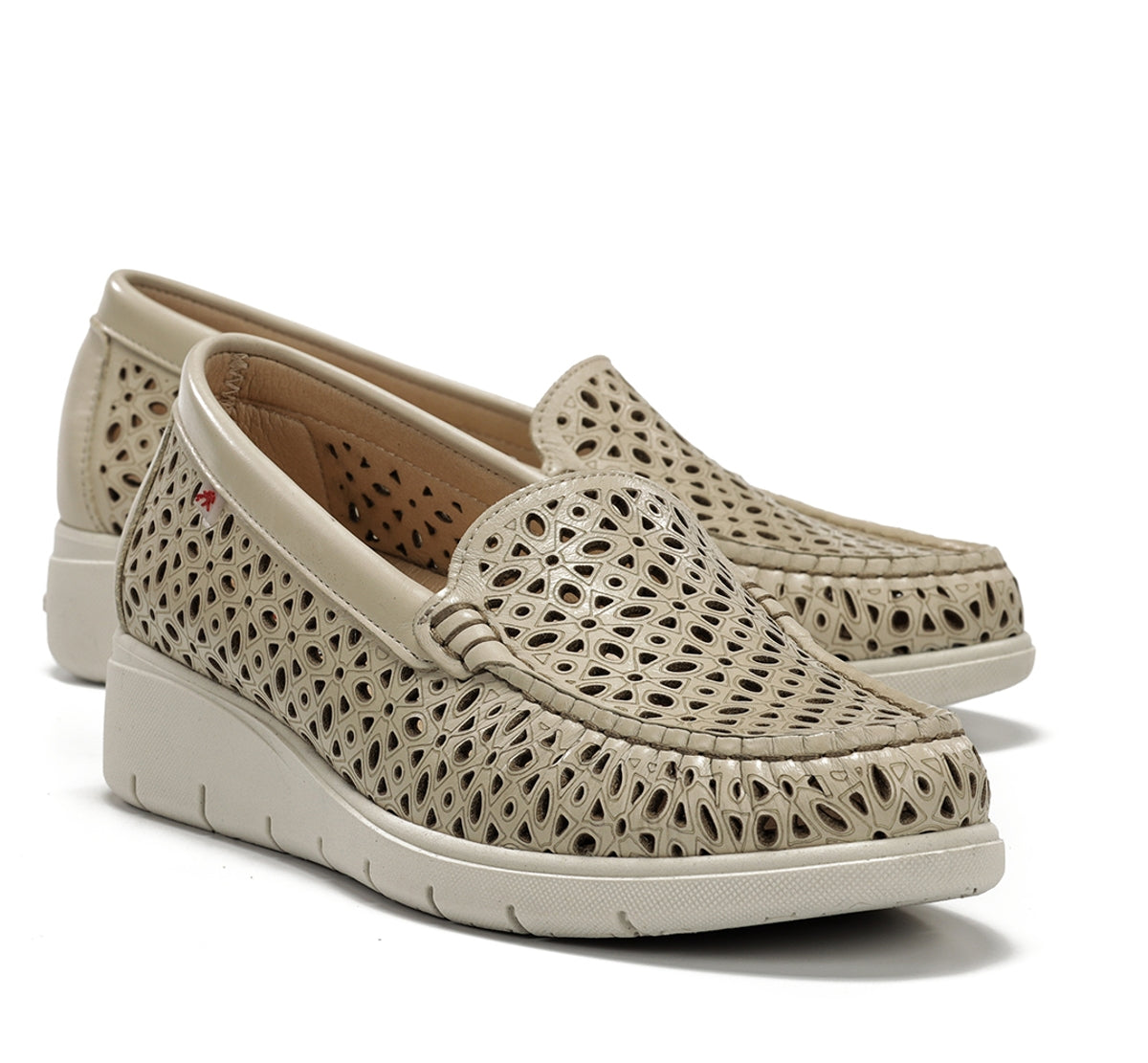 Fluchos Fluvia F2422 mocassins taupe femme cuir