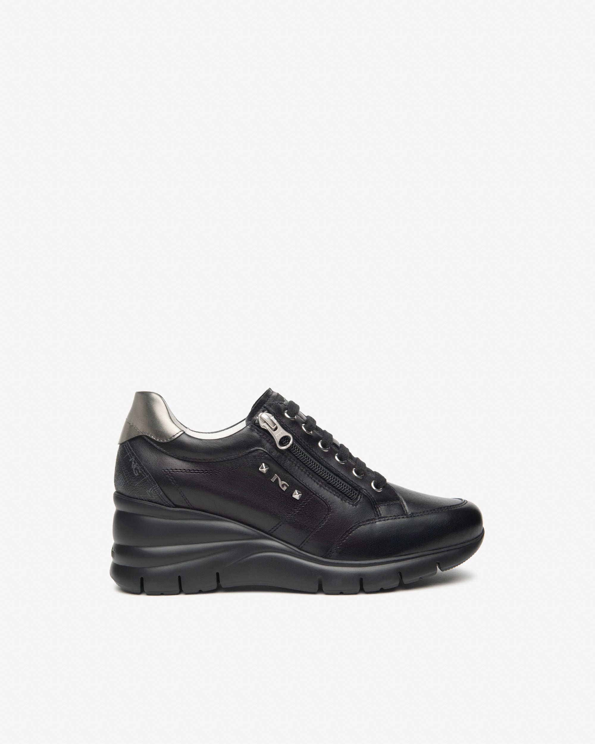 Nero Giardini Sneakers cuir tissu femme Memory confort