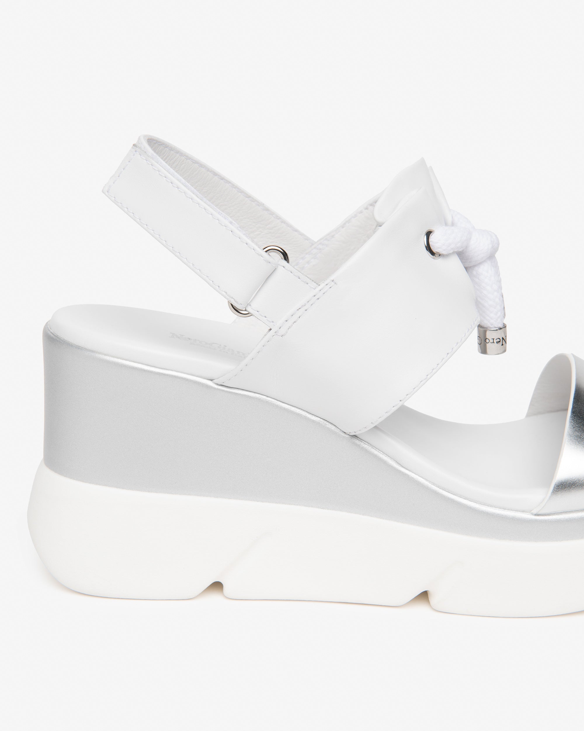 Nero Giardini Sandals sandales cuir femme tissu technique