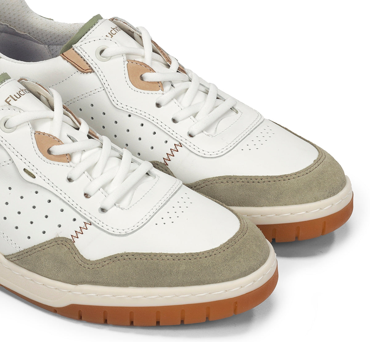 Fluchos Roger F2153 basket homme vert cuir