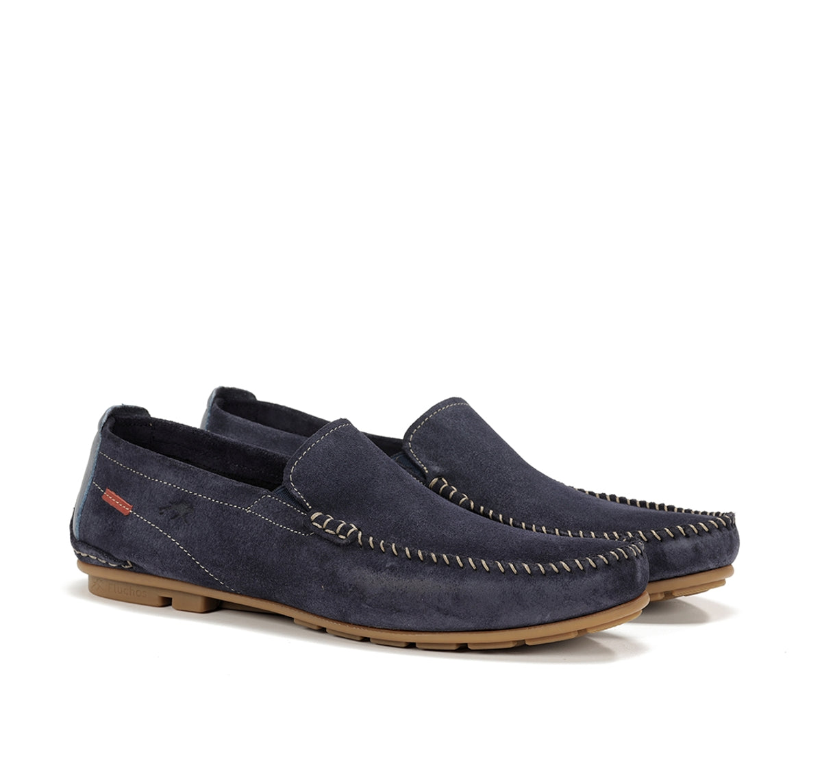 Fluchos Dorian F1091 mocassins bleu homme cuir