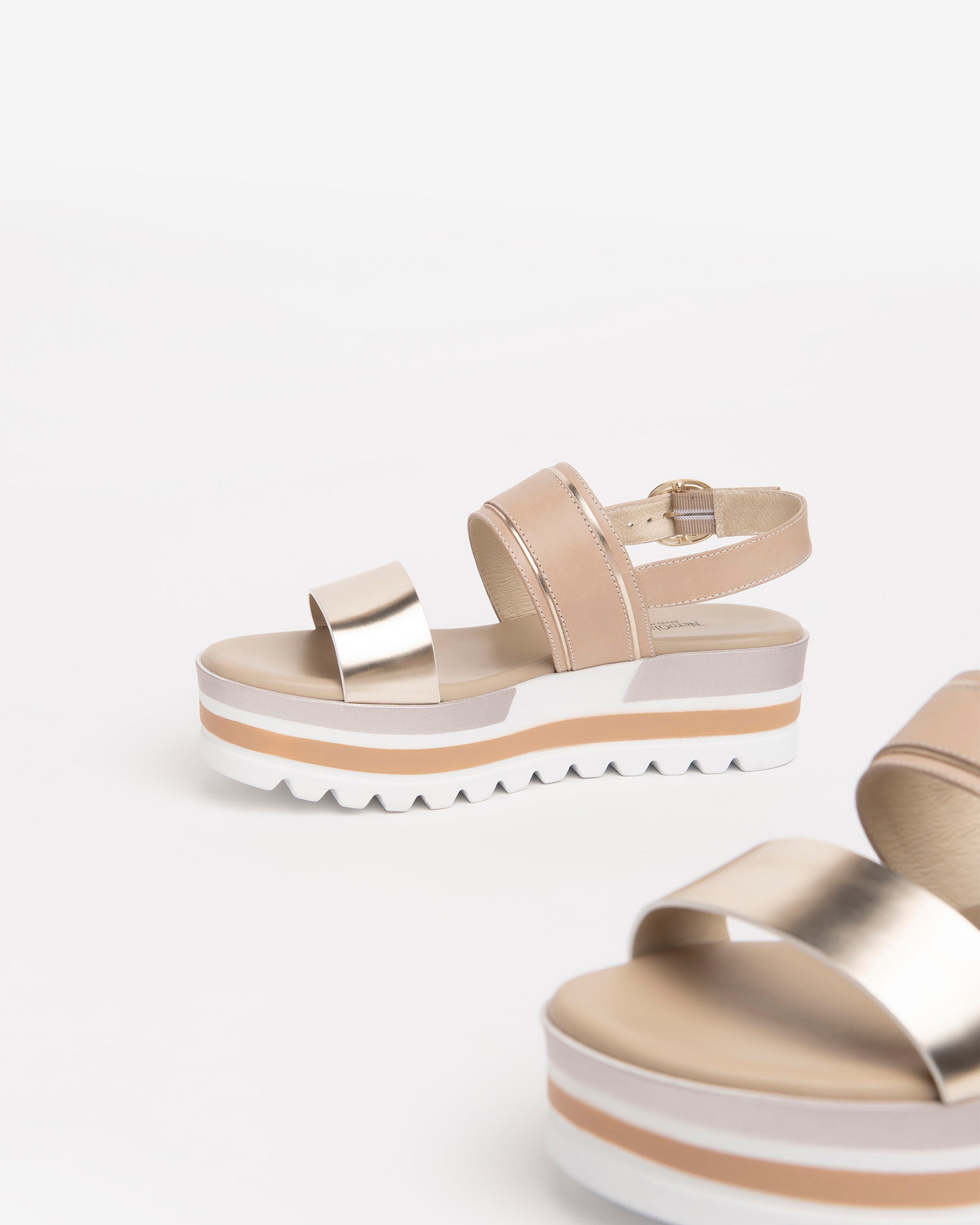 Nero Giardini Sandals sandales cuir tissu femme été