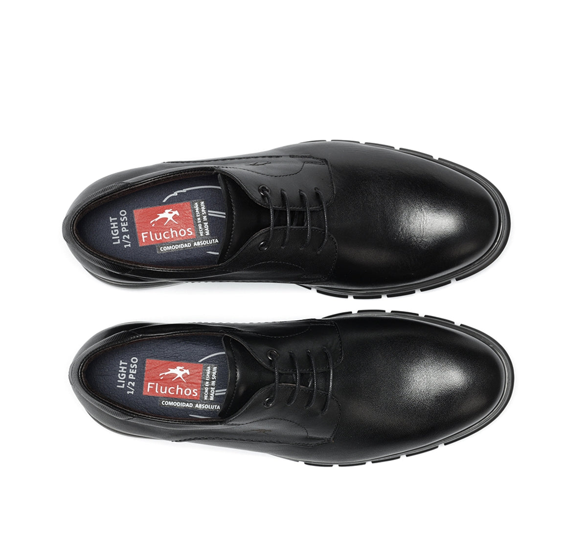 Fluchos Chester F2046 derbies homme noir cuir