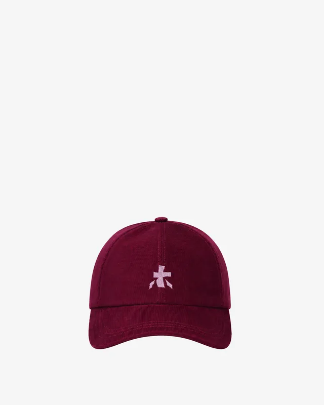 Premiata Corduroy Baseball Cap casquette bordeaux velours