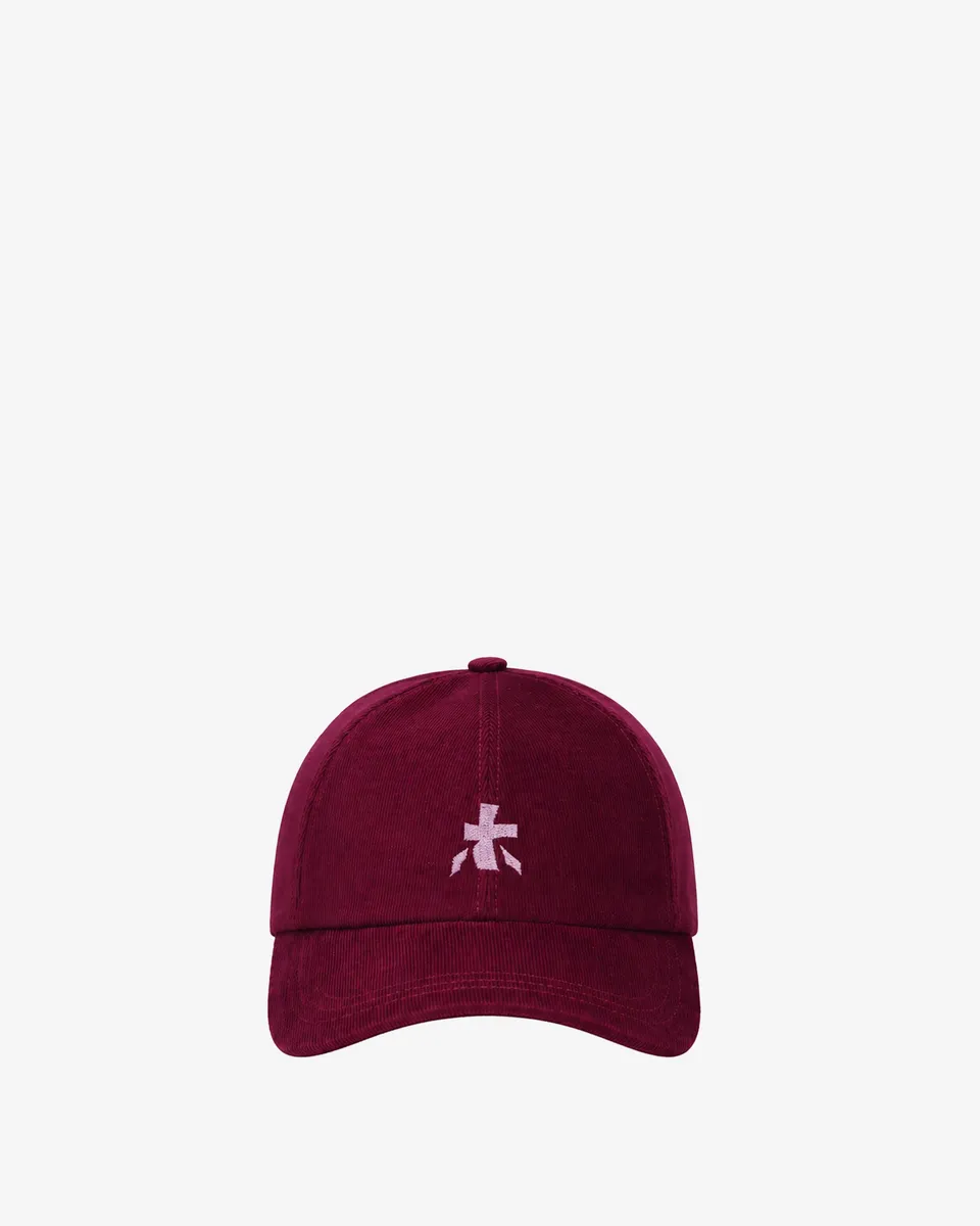 Premiata Corduroy Baseball Cap casquette bordeaux velours