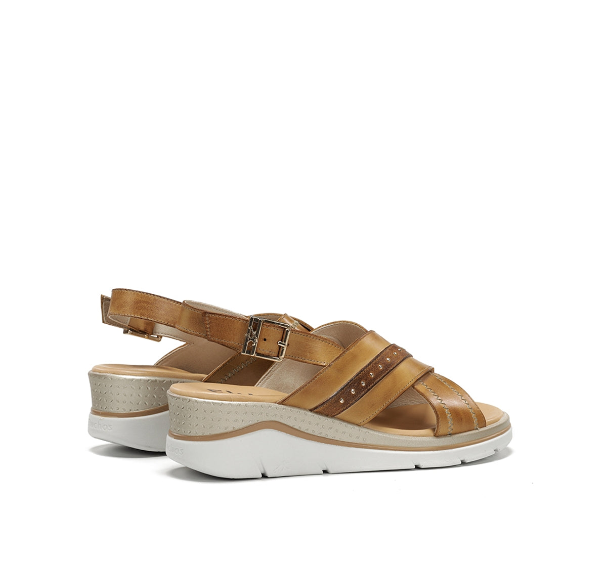 Fluchos Fire F2428 sandale marron compensée boucle