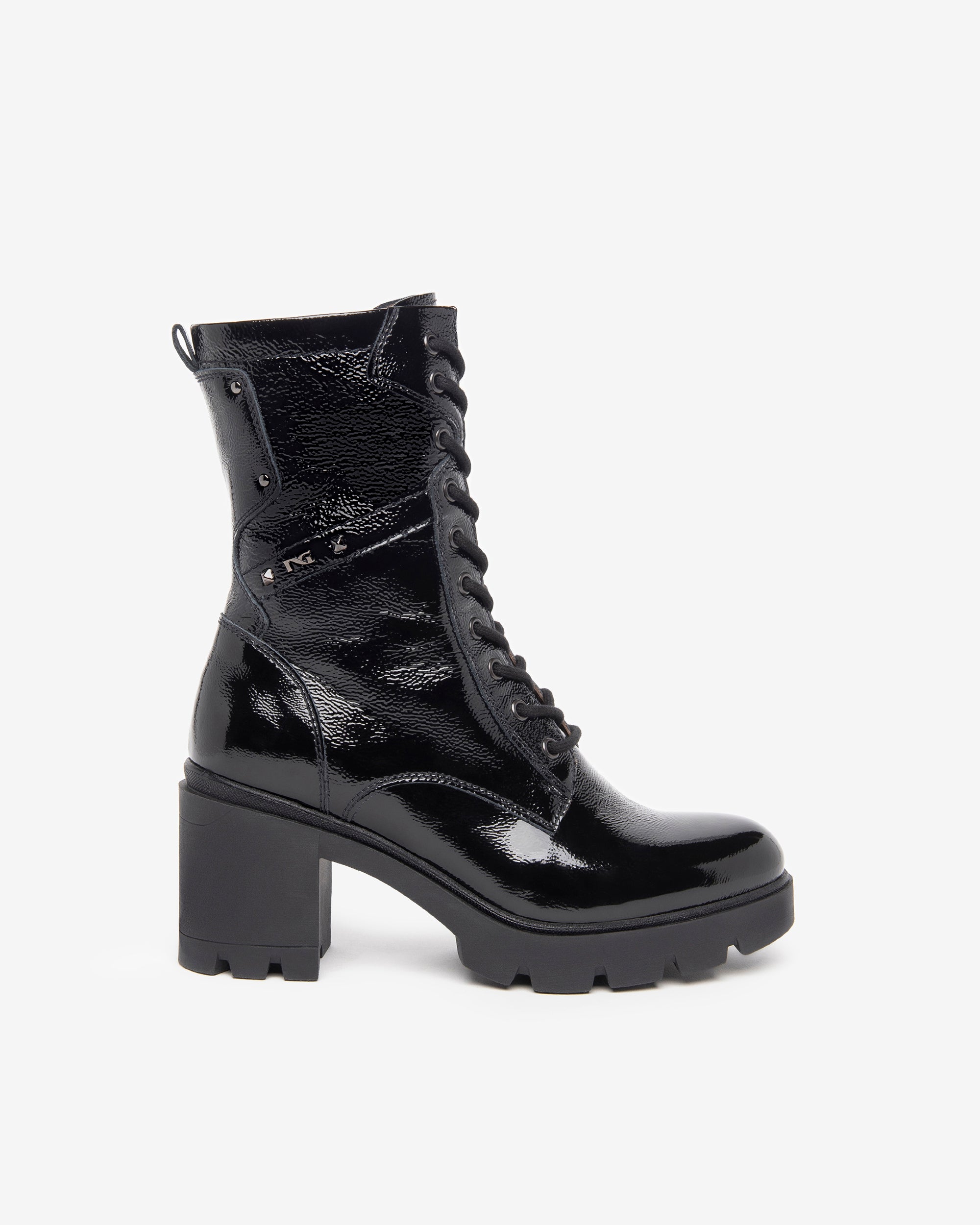 Nero Giardini Combat Boots bottines vernis femme hiver