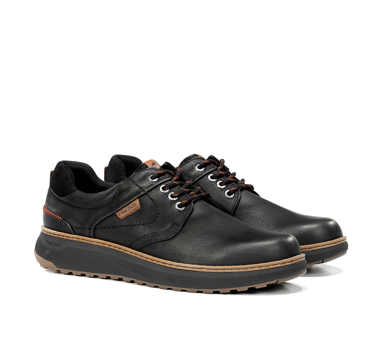Fluchos Wildford F2535 chaussures noir homme cuir