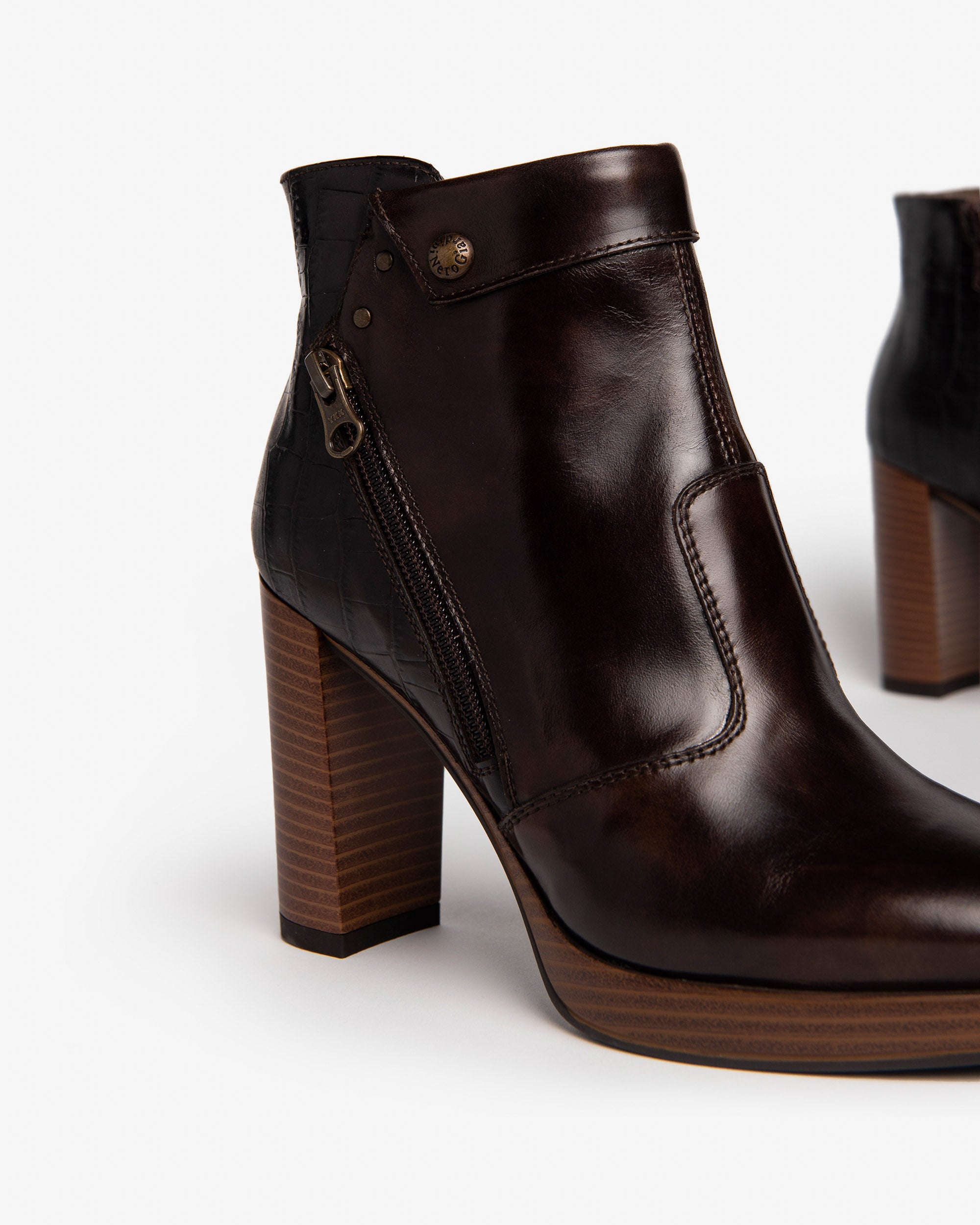 Nero Giardini Ankle Boots Bottine Cuir Femme Hiver
