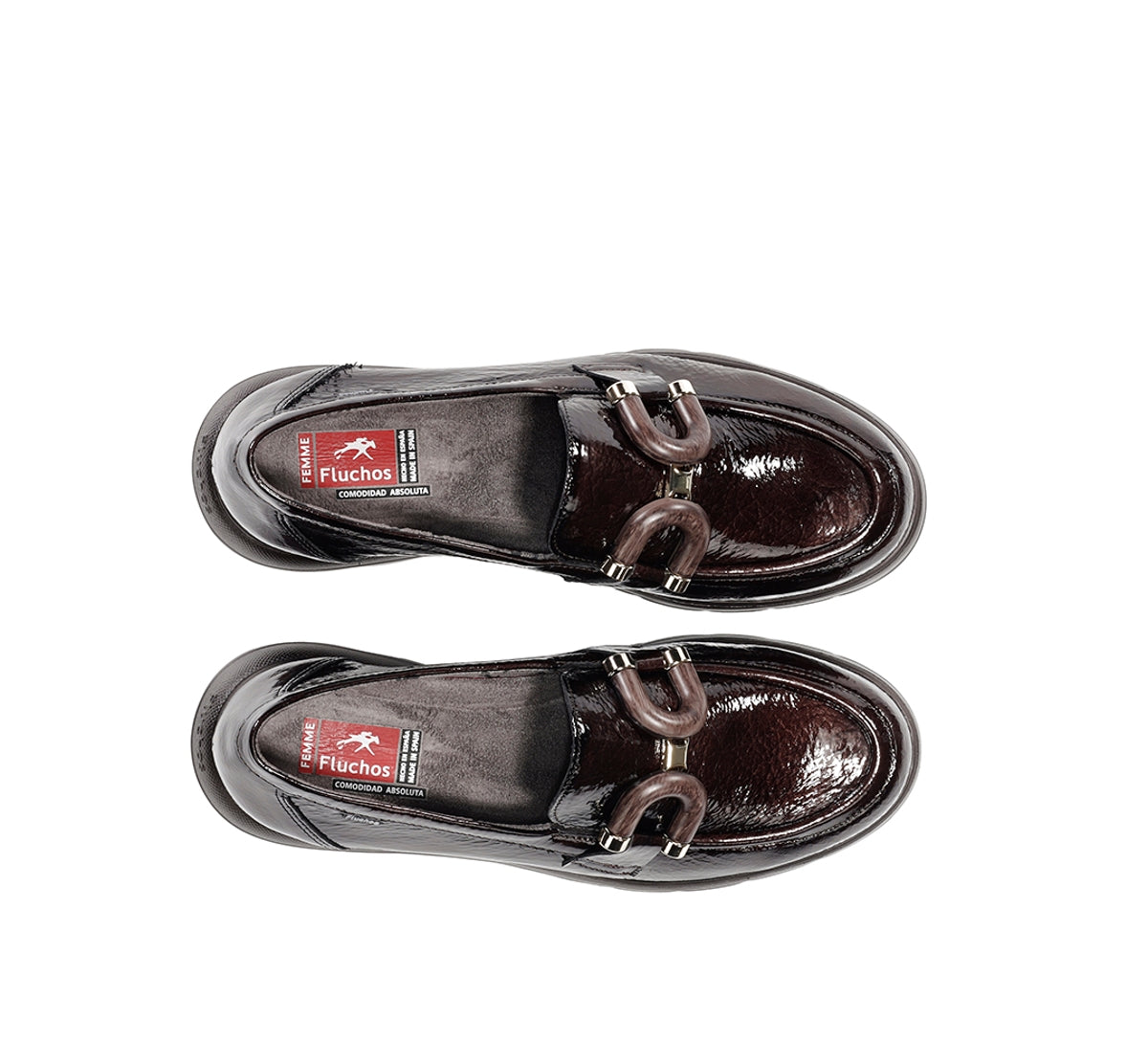 Fluchos Gladis F2514 mocassin marron femme cuir