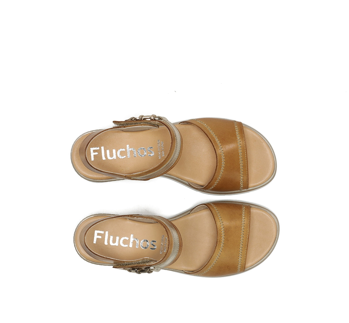Fluchos Fire F2427 sandale marron compensée