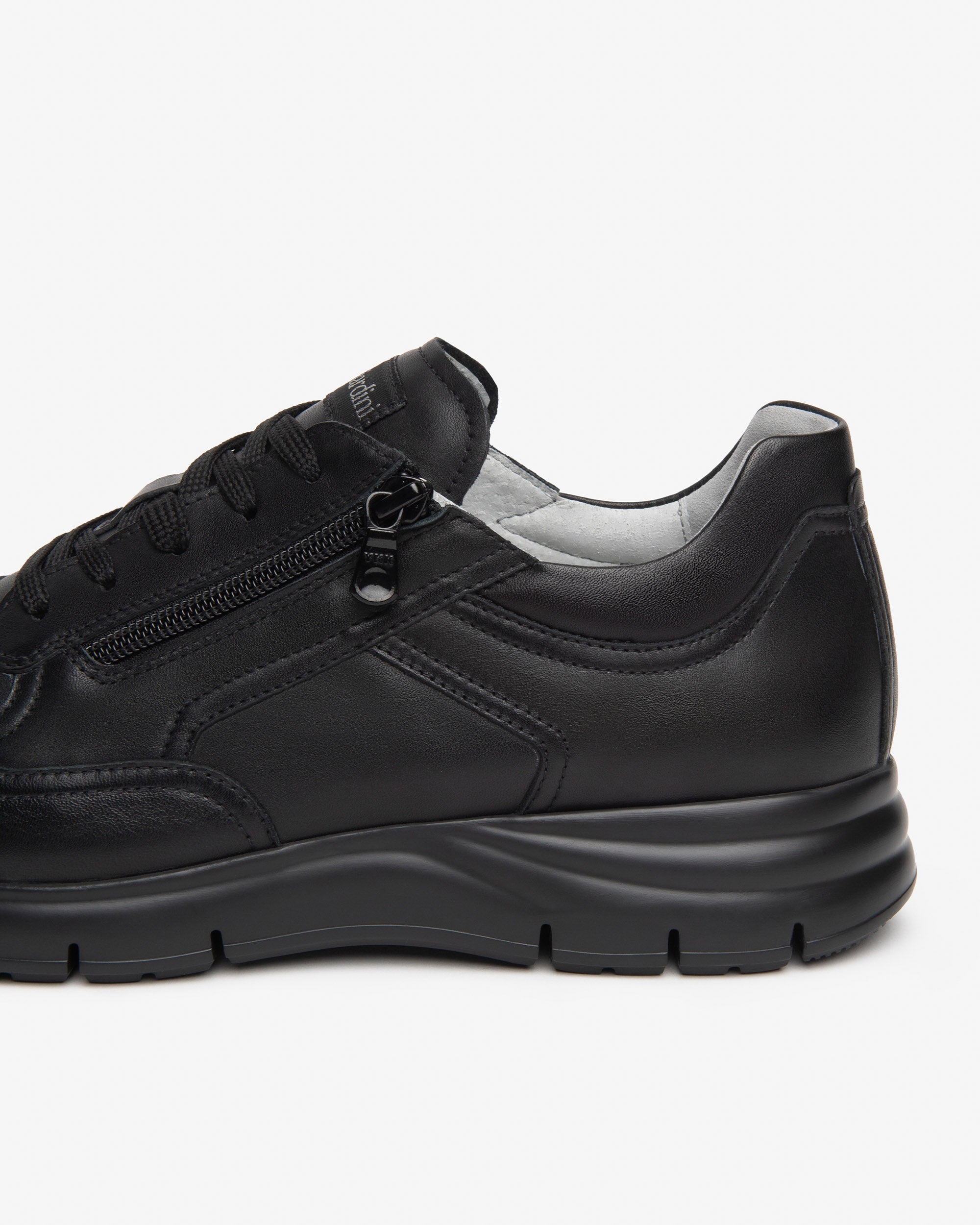 Nero Giardini Sneakers Baskets Cuir Homme Zip