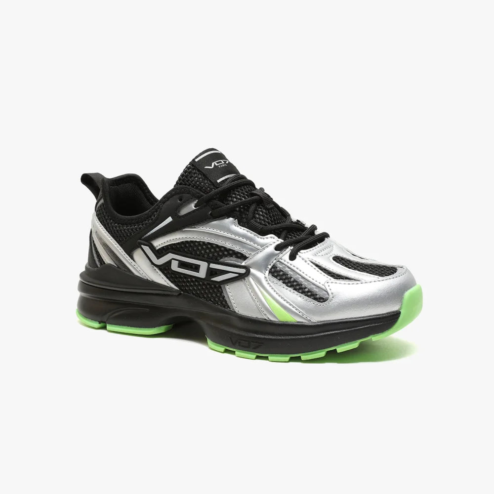 VO7 Street K Seven 75 sneakers argent vert fluo