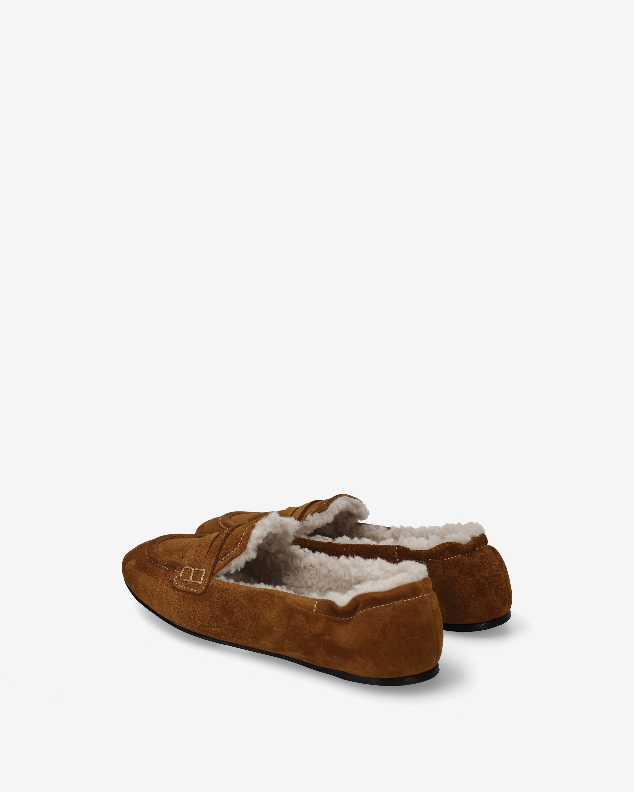 Premiata Pocket loafers cuir cognac fourrés