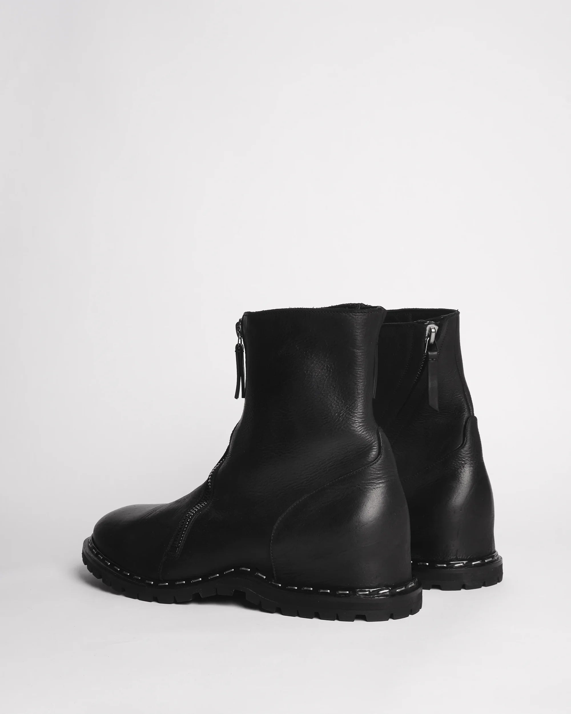 Premiata 015 boots cuir double zip
