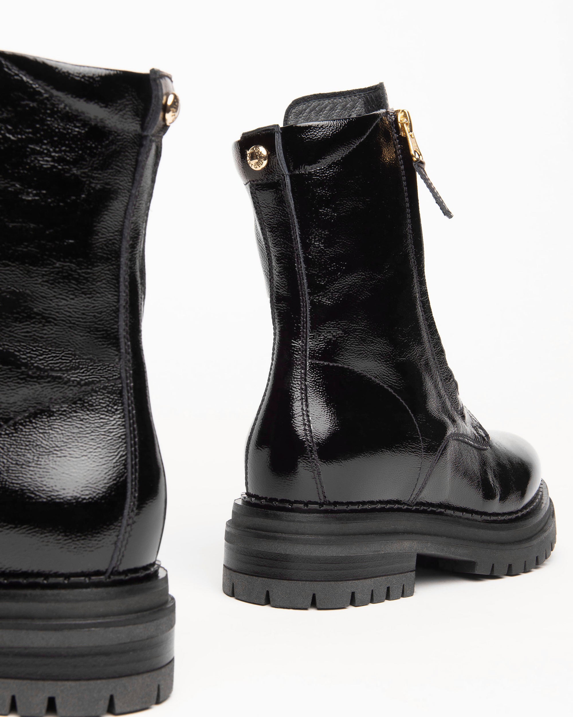 Nero Giardini Combat Boots bottines vernis femme