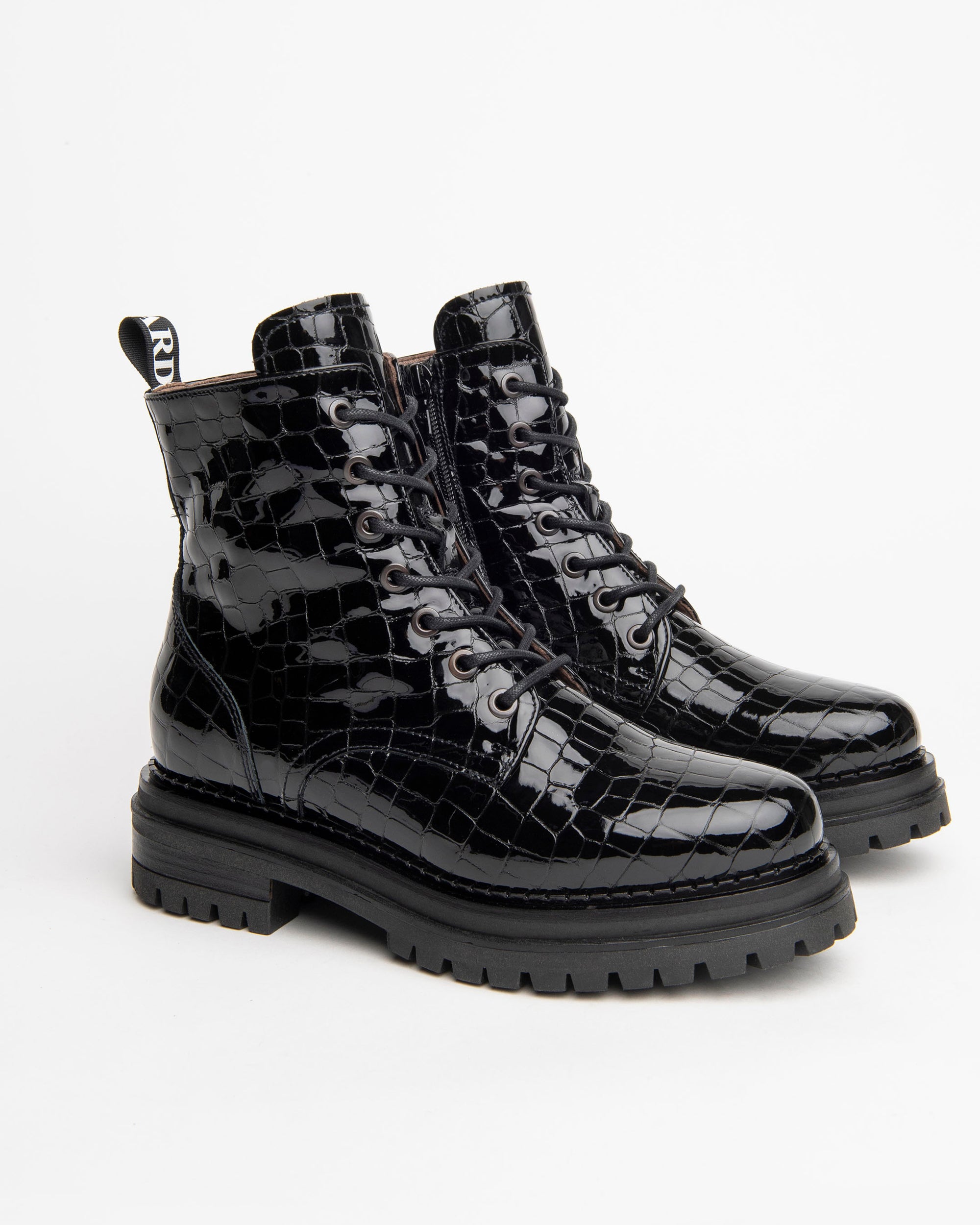 Nero Giardini Combat Boots rangers femme vernis pointure 38
