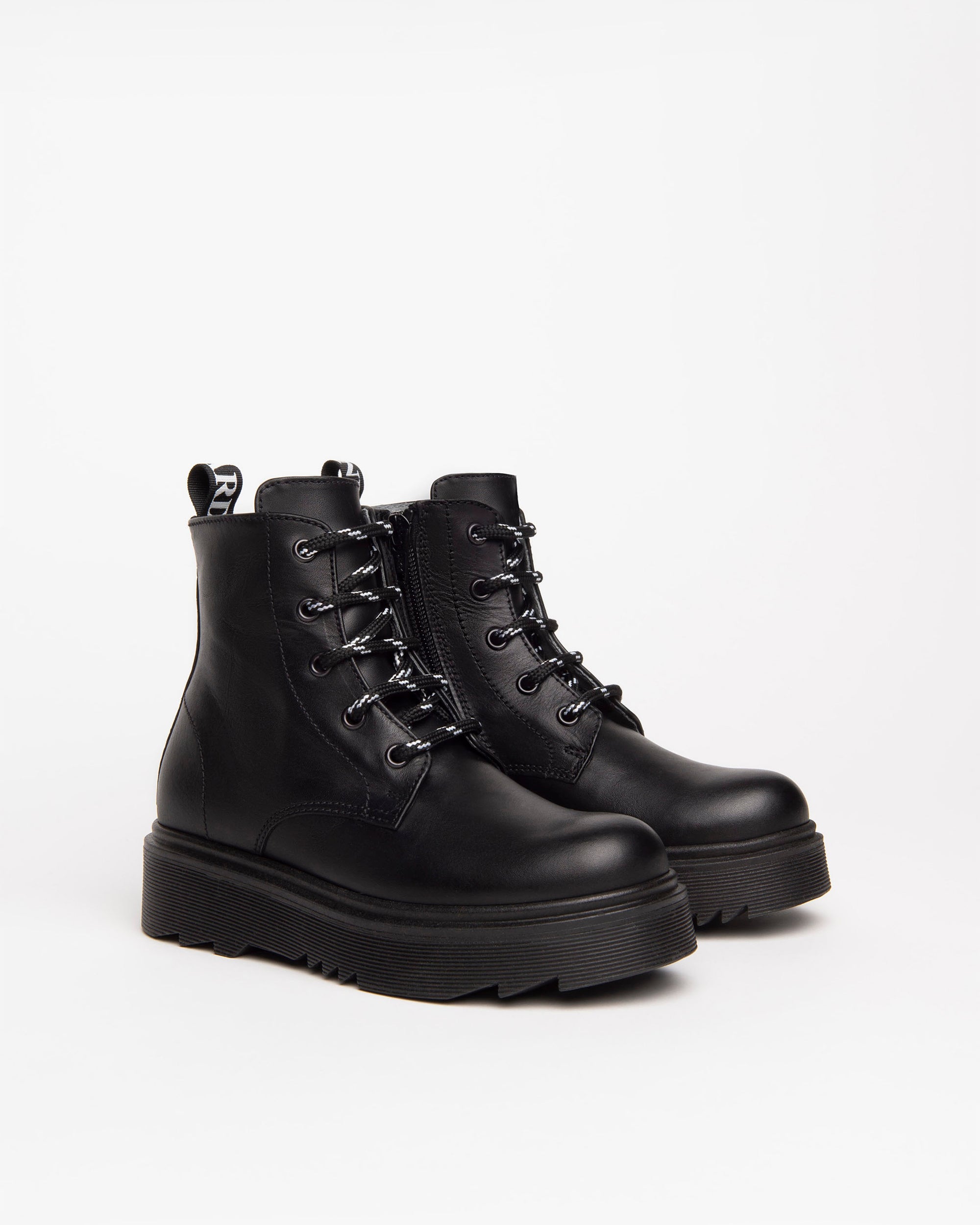 Nero Giardini Combat Boots rangers cuir fille