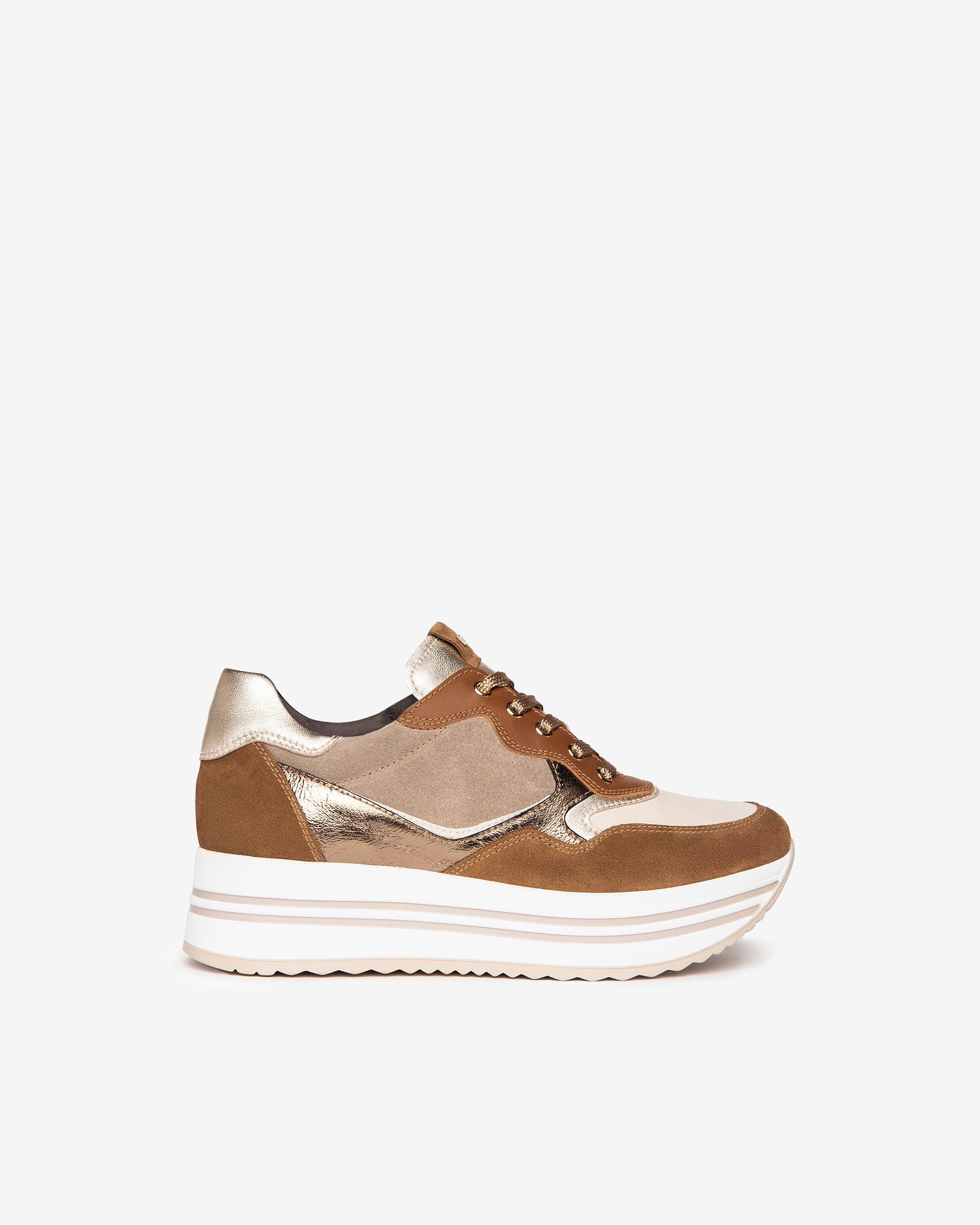 Nero Giardini Sneakers baskets cuir daim DryGo femme