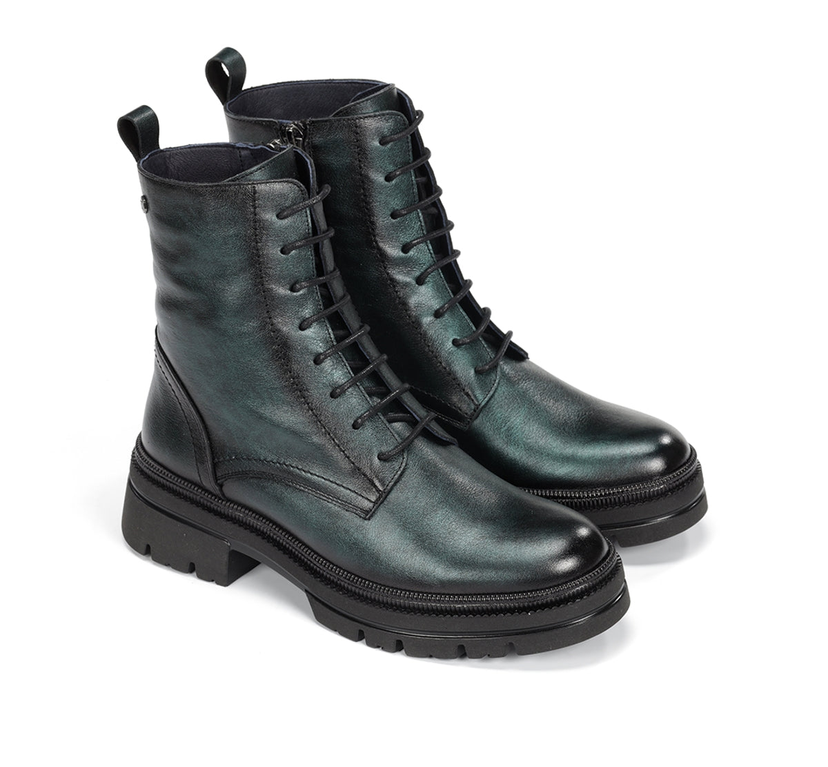Dorking Cosmo D9389 bottines femme vert semelle track