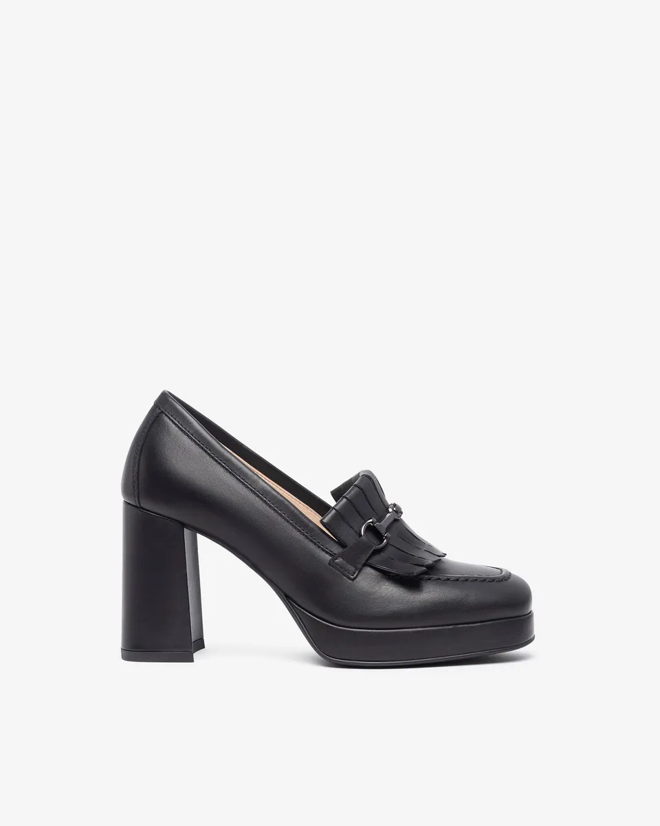 Nero Giardini Loafers mocassins cuir femme hiver