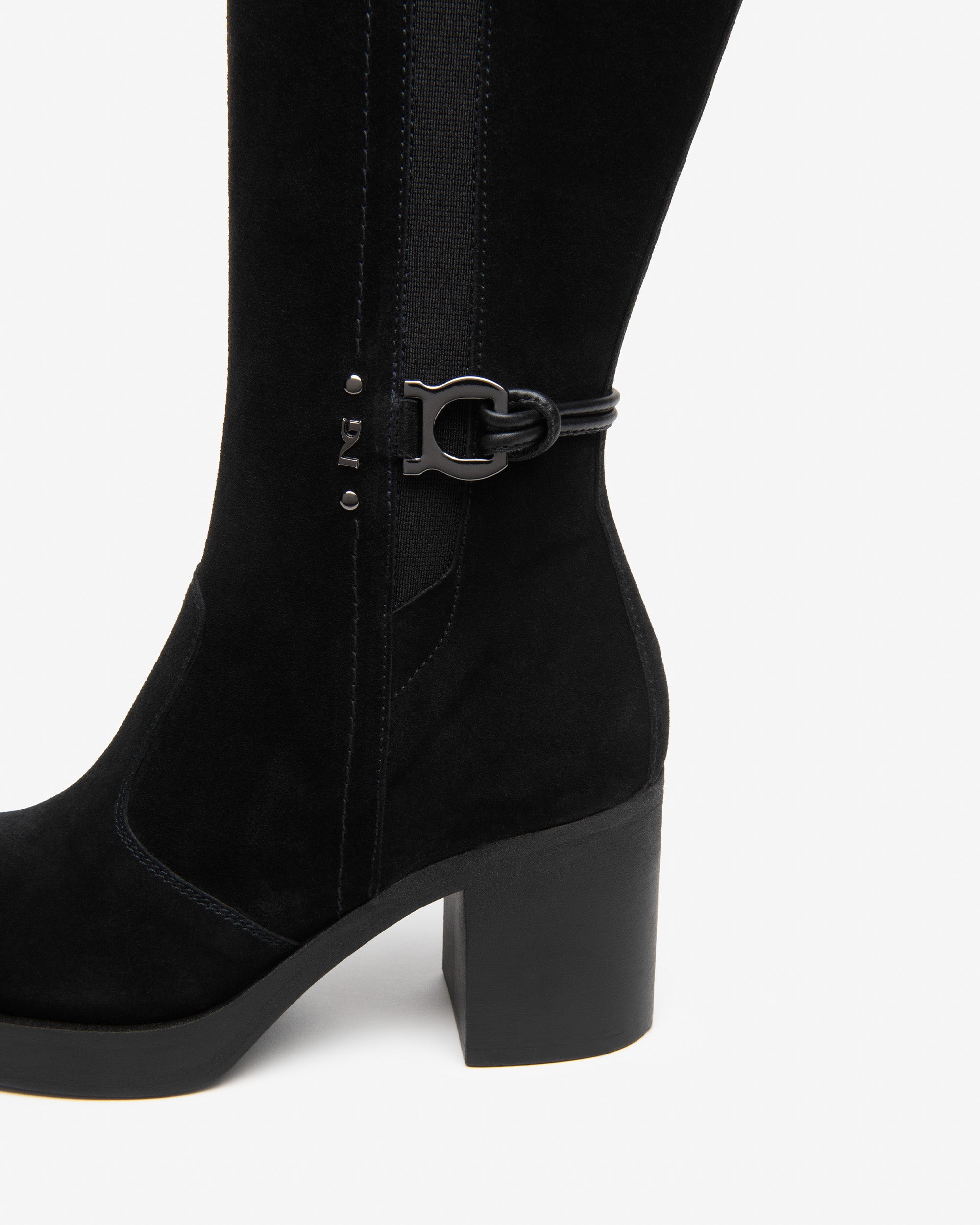 Nero Giardini Boots bottes femme daim talon 75 mm