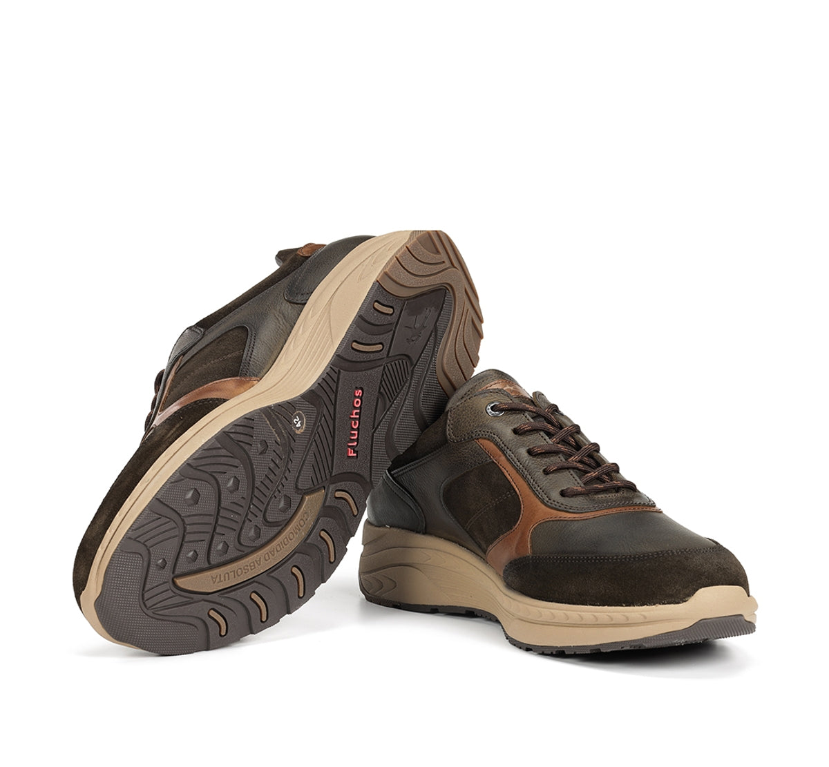 Fluchos Ryder F2289 sneaker vert homme à lacets