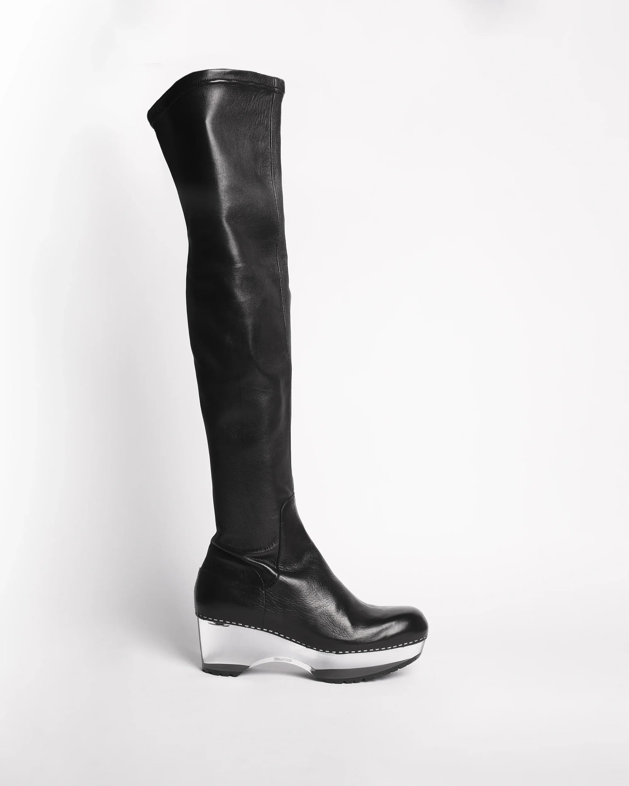 Premiata Scultura 012 Bottes Cuir Femme Pointure 38 Talon Transparent