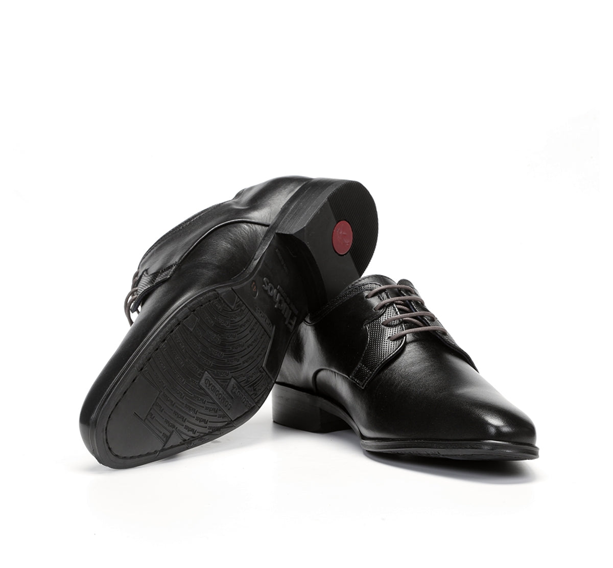 Fluchos Cesar 9668 derbies homme noirs cuir cérémonie