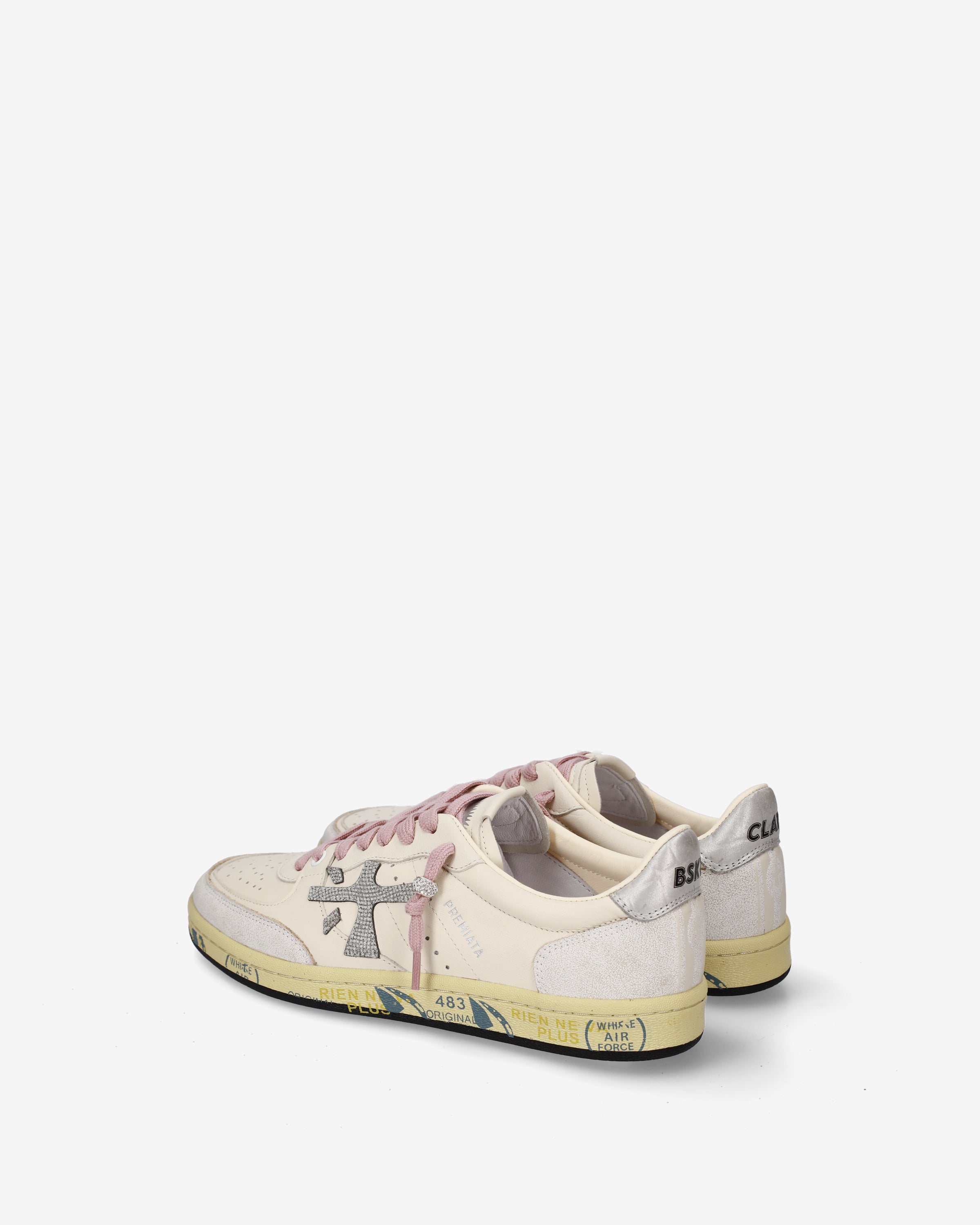 Premiata Bskt Clayd 8467 baskets femme blanc cuir