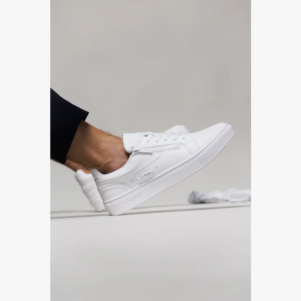 VO7 Roma Snake White basket blanche effet serpent