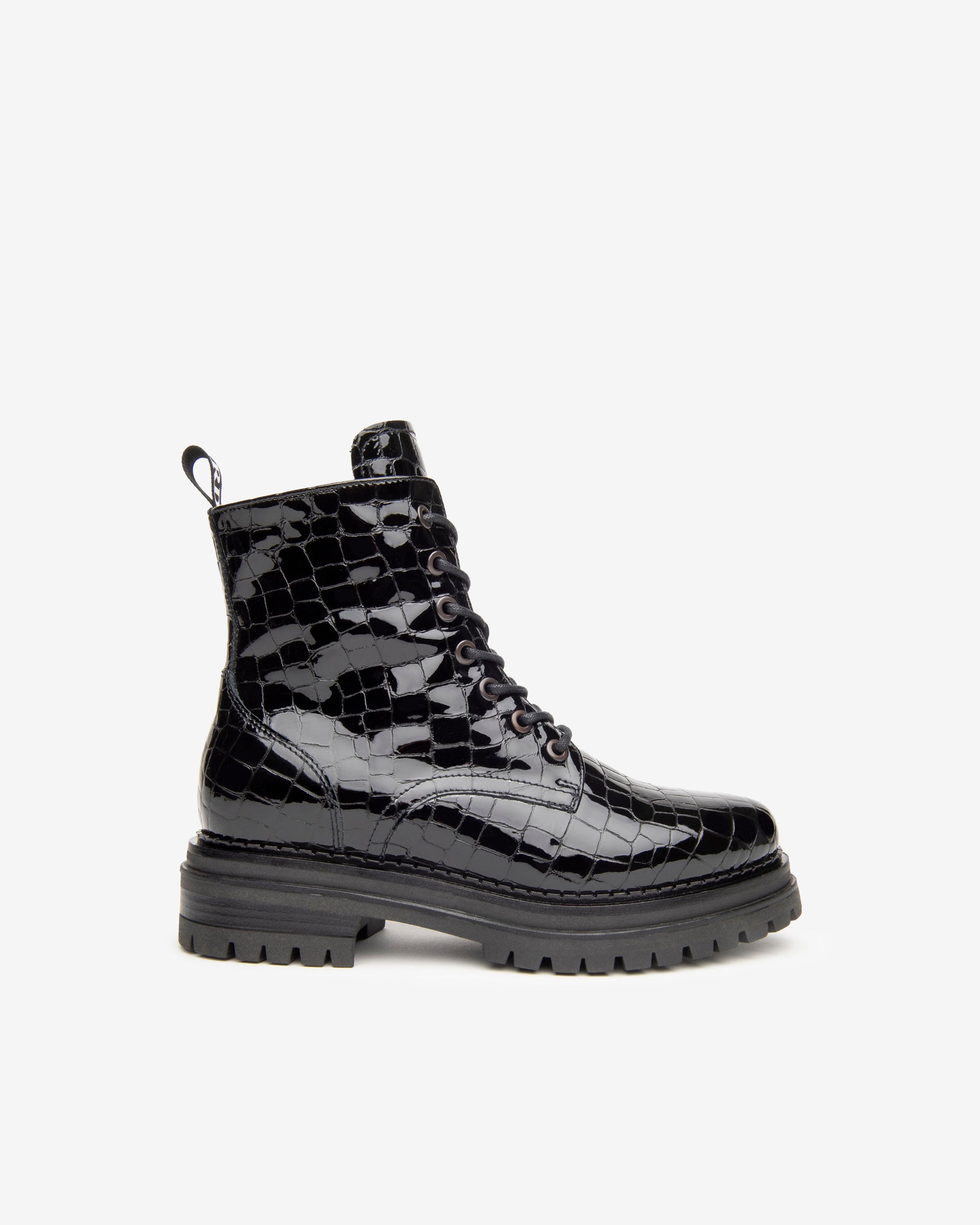 Nero Giardini Combat Boots rangers femme vernis pointure 38
