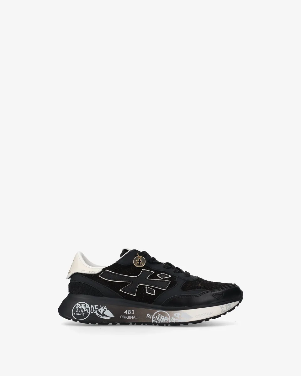 Premiata Lauryn 7803 baskets noir poney femme