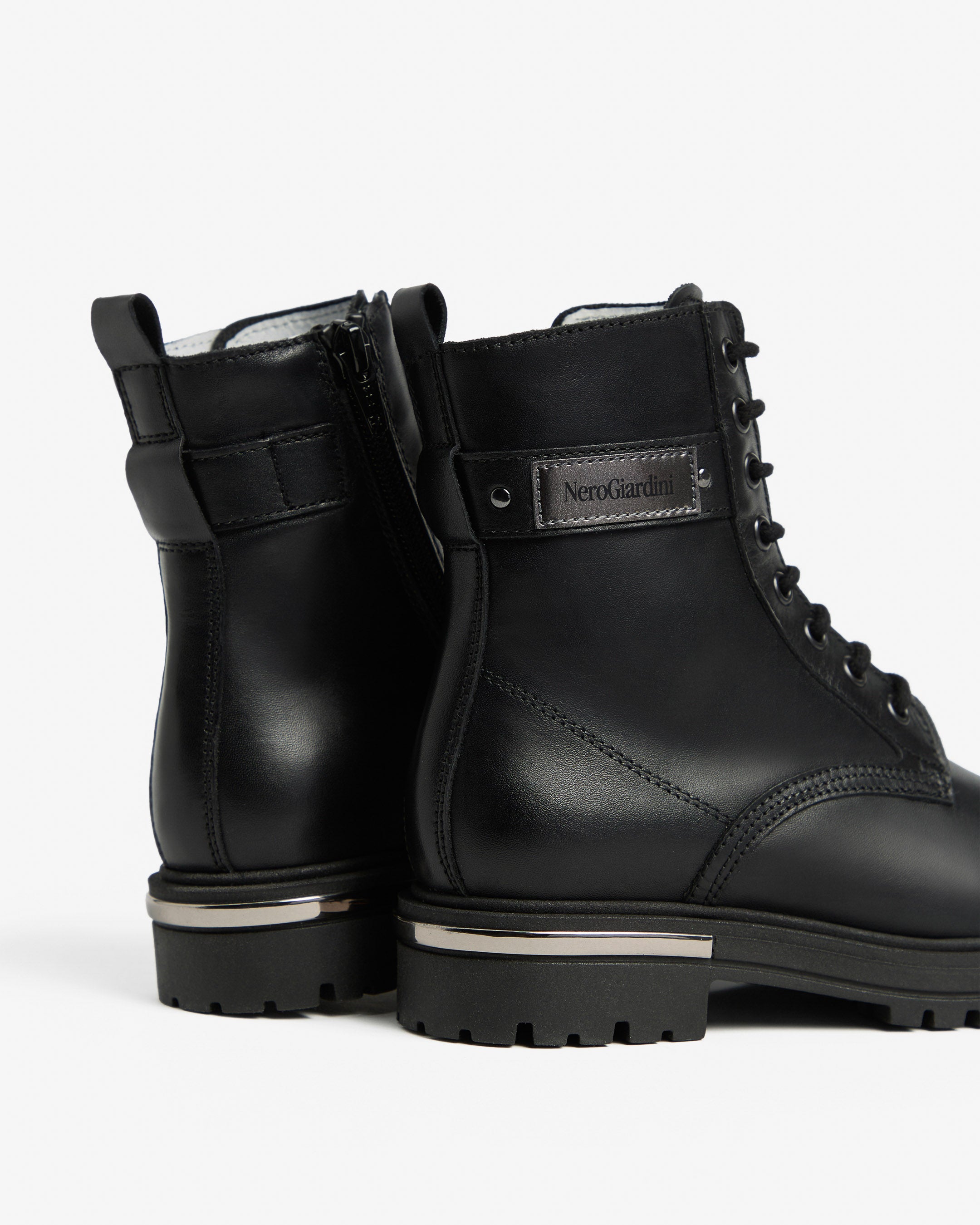 Nero Giardini Combat Boots rangers cuir fille 33