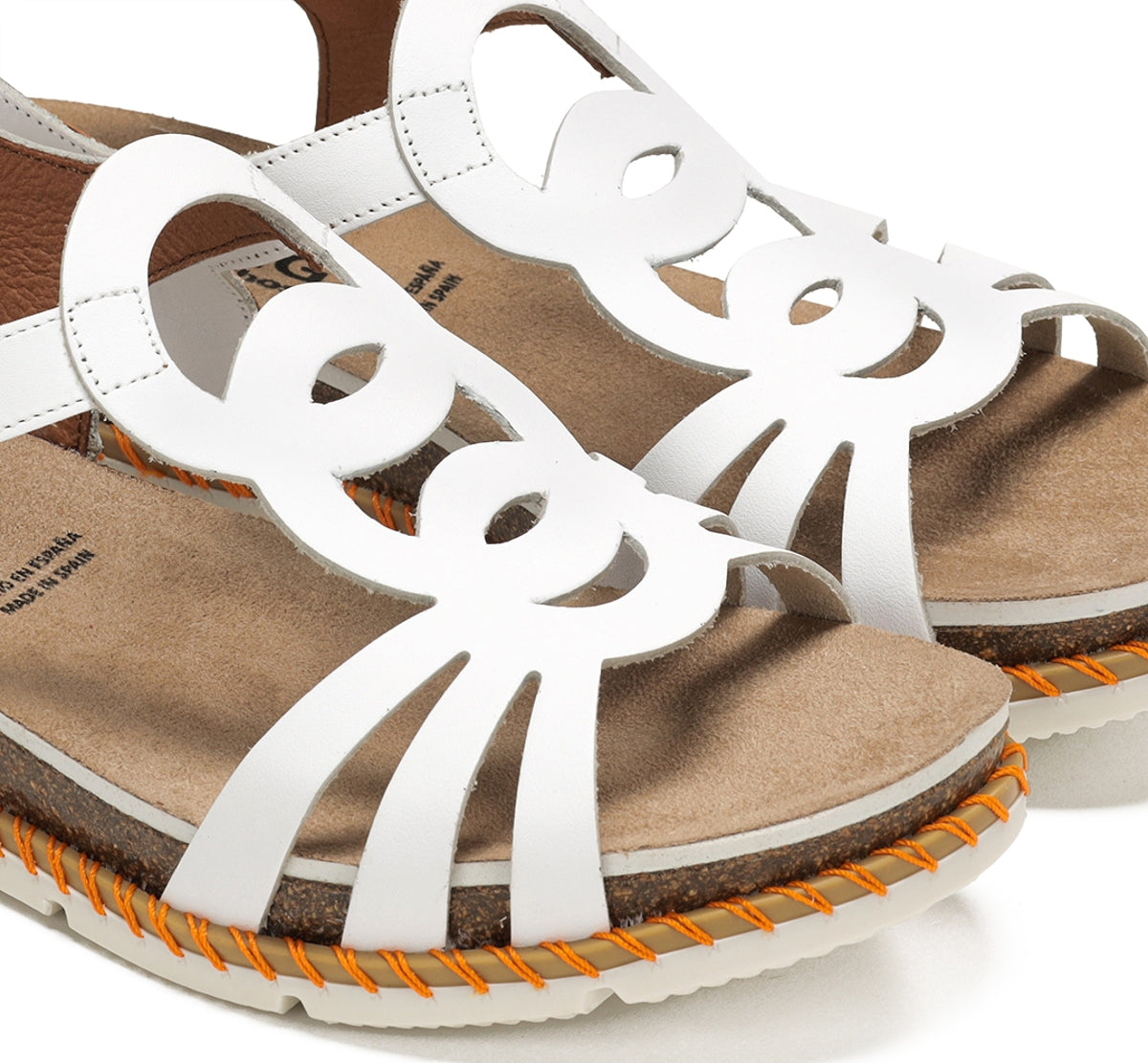 Dorking Sport D9322 sandales blanc femme velcro